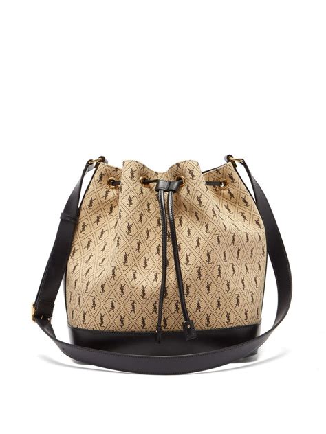 ysl canvas bucket bag